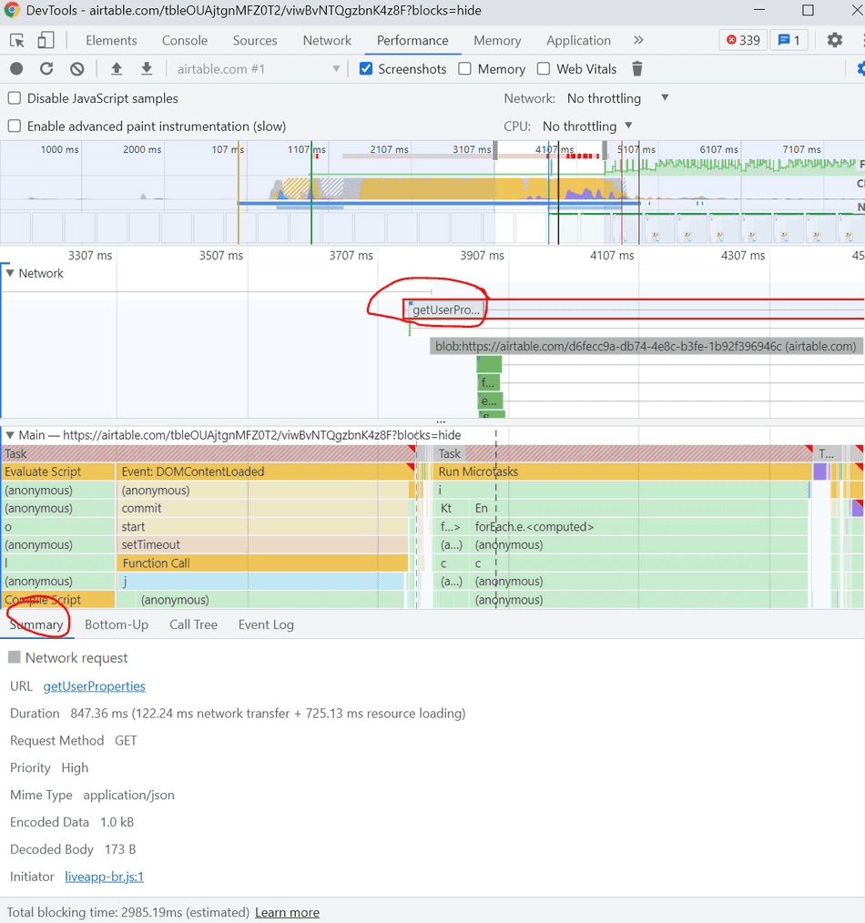 Details bottom pane summary tab